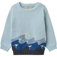 Wheat Genser - Strikk - Knud - Summer Sky - - 4 år (104) - Genser