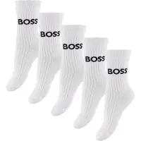 BOSS Sokker - 5-pack - Hvit m. Logo - - 31/32 - Sokker