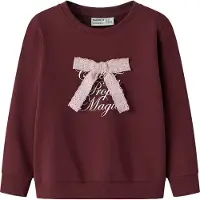 Name it Collegegenser - NmfSetina - Burgundy - - 3 år (98) - Collegegenser