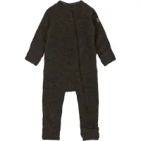 Mikk-Line Vårdress - Ull - Noos - Dark Brown Melert - - 2 år (92) - Vårdress