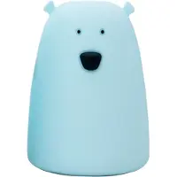 Rabbit & Friends Lampe - 11x17 cm - Stor Bjørn - Blå - - OneSize - Nattlampe