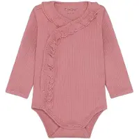 Fixoni Omslagsbody I/e - Rib - Dusty Rose - - 56 - Langermet Body