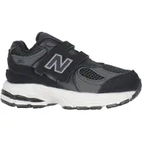 New Balance unisex for kids. IV2002V1 Leather sneakers 2002 Hook & Loop black (21), Flat, Suede, Velcro, Casual, children's fashion