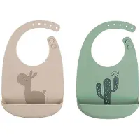 Done by Deer Smekker m. Lomme - 2-pack - Silikon - Lalee Sand - - OneSize - Smekke