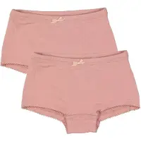 Minymo Hipsters - 2-pack - Bambus - Rosa - - 1½ år (86) - Hipsters