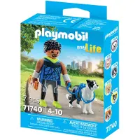 Playmobil Mitt liv - Jogger med Border Collie - 71740 - 7 Deler - - OneSize - Lekefigur