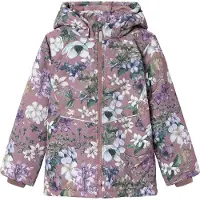 Name it Vinterjakke - NkfMaxi - Grape Shake/Flower - - 11 år (146) - Vinterjakke