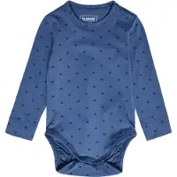 Hummel Body I/e - HmlMini Bee - Nederlandsk Blue m. Logo - - 74 - Langermet Body