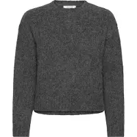 Rosemunde Genser - Strikk - Ull - Medium+ Grey Melange - - 16 år (176) - Genser
