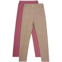 Minymo Leggings - 2-pack - Apple Smør - - 9 år (134) - Leggings