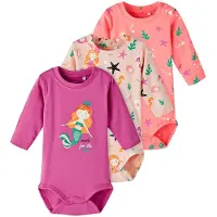 Name it Bodyer I/e - NbfOcean - 3-pack - Peach Pisk - - 62 - Langermet Body
