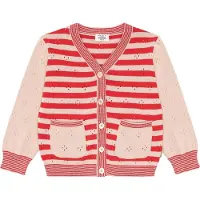 Hust and Claire Cardigan - HCCamilla Stripes - Valmuer - - 7 år (122) - Cardigan