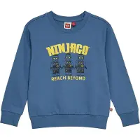 Lego Wear LEGO Ninjago Collegegenser - LwSian 105 - Blå m. Trykk - - 6 år (116) - Collegegenser