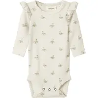 Lil´ Atelier Lil' Atelier Body I/e - Noos - Rib - NbfGavo - Pastel Pergament/ - - 2 år (92) - Langermet Body