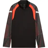 Puma individualFINAL Quarter-Zip Football Top Youth, Kids, Black/Mint Jelly/Glowing Red, 11-12Y