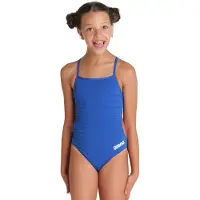 Arena Badedrakt - Utfordring Solid - Royal/White - - 8-9 år (128-134) - Badetøy