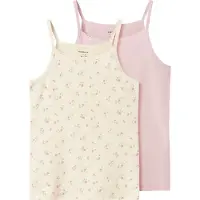 Name it Undertrøyer - Noos - NkfStrap - 2-pack - Turtledove/Lila - - 13-14 år (158-164) - Undertrøye