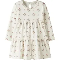 Lil´ Atelier Lil' Atelier Kjole - NmfLayo - Coconut Melk/Flower Rosa - - 7 år (122) - Kjole