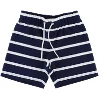 Petit Crabe Badeshorts - Alex - Navy/Hvit Stripet - - 5-6 år (110-116) - Badetøy