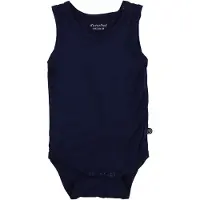 Minymo Body u/e - Bambus - Navy - - 68 - Body uten ermer