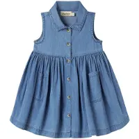 MarMar Kjole - Danal - Blue Denim - - 1 år (80) - Kjole