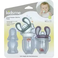 Kidsme Matfôrautomater - 2-pack - Startpakke - M/L - Grey/Plum - - OneSize - Food Feeder