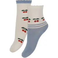 Konges Sløjd Sokker - 2-pack - Cherry Mix - - 17/18 - Sokker