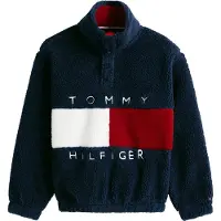 Tommy Hilfiger Fleecegenser - Flagg Heritage - Dark Natt Navy - - 14 år (164) - Fleecejakke