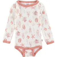 Joha Body I/e - Ull - Lyserød m. Trykk - - 90 - Langermet Body