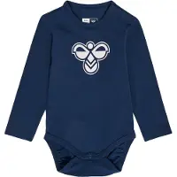 Hummel Body I/e - hmlMini - Dress Blues m. Logo - - 68 - Langermet Body