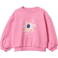 Wheat Collegegenser - Eliza - Rosa m. Trykk - - 5 år (110) - Collegegenser
