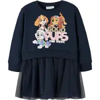 Name it Kjole - Genser/Tyll - NmfJara - Paw Patrol - Navy Blazer - - 6 år (116) - Kjole