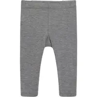 Hust and Claire Leggings - Luc - Bambus - Grey Melange - - 1½ år (86) - Leggings