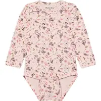 Minymo Body I/e - Mauve Kritt m. Trykk - - 74 - Langermet Body
