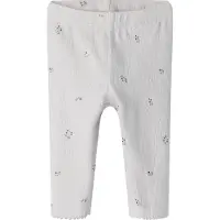Name it Leggings - Hullmønster - NbfBerries - Lilac Marble - - 56 - Leggings