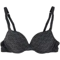 Dim BH m. Henger - Mikrofiber - Svart m. Logo - - 90B (FR) - BH