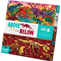 Crocodile Creek Puslespill - 48 Brikker - Dinosaur World - - OneSize - Puslespill