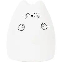 Rabbit & Friends Lampe - 15x11 cm - Katt - Hvit - - OneSize - Nattlampe