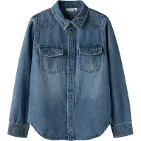 Name it Skjorte - Denim - NkmKim - Medium+ Blue Denim - - 9 år (134) - Skjorte