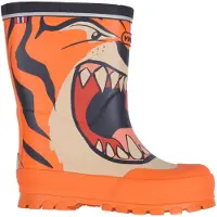 Viking Gummistøvler - Jolly - Oransje/Multi m. Tiger - - 38 - Gummistøvler