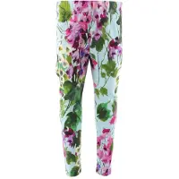 Dolce&Gabbana Leggings - Renessanse - Blå/Rosa Blomster - - 12 år (152) - Leggings