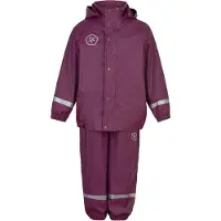 Color Kids Regntøy m. Seler - PU - Plum Kaspisk hav - - 3 år (98) - Regntøy
