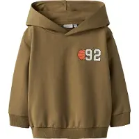 Name it Hettegenser - NmmKelvin - Mat Gold m. Trykk - - 4 år (104) - Hettegenser