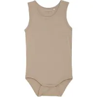 Minymo Body u/e - Viskose - Enkelt og greit Taupe - - 1½ år (86) - Body uten ermer