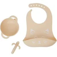 BabyMoov Spisesett - 3 Deler - First'isy - Rose m. Trykk - - OneSize - Spisesett