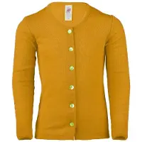 Engel Cardigan - Ull/Silke - Safran - - 8 år (128) - Cardigan