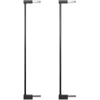BabyDan Extender - Extend-A-Gate - 2 stk. - 73x7 cm - Svart - - OneSize - Sikkerhetsutstyr