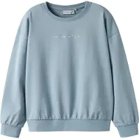 Name it Collegegenser - NkfVanita - Dusty Blue/Gjør meg til meg - - 6 år (116) - Collegegenser