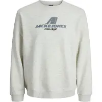Jack & Jones Collegegenser - JcoTier - White Melange - - 8 år (128) - Collegegenser