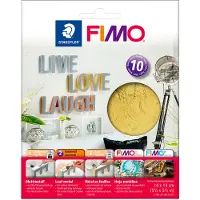 Fimo metallplater - Gull - 10 ark - - OneSize - Kreativt leker